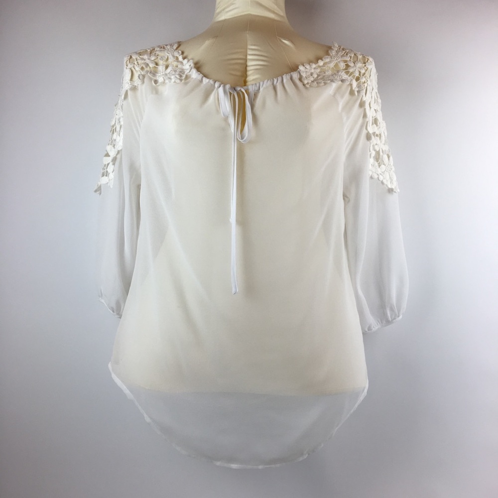 Christin Michaels White Blouse